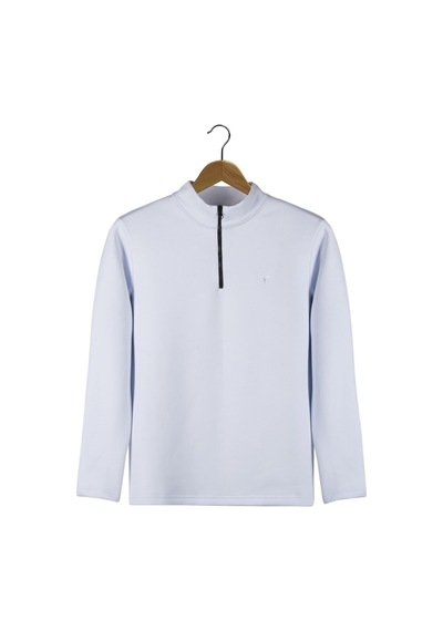 Terapi Men Erkek Beyaz Rahat Kalıp Yarım Fermuarlı Bato Yaka Basic Sweatshirt 21k-5200179-2 - Beyaz Terapi Men Erkek Beyaz Rahat Kalıp Yarım Fermuarlı Bato Yaka Basic Sweatshirt 21k-5200179-2 - Beyaz