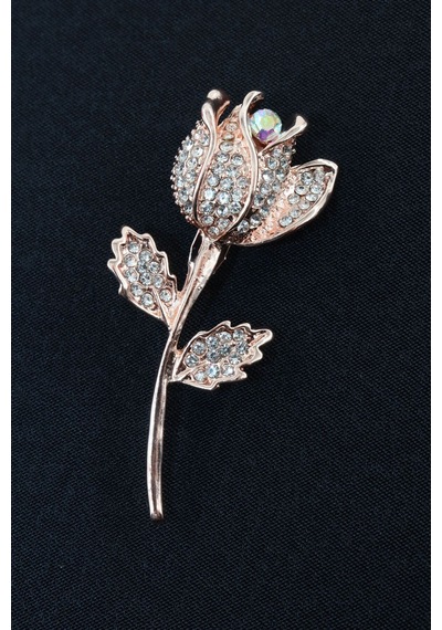 Gold Gül Broş. Taşlı Tasarım Altın Gül Broş. Yaka İğnesi Gül Broş. Kadın Broş. Broş. Gül Broş. Gold