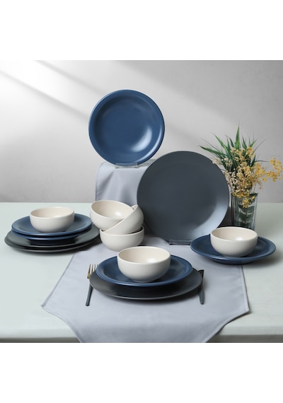 Keramika River Mix Yemek Takımı 18 Parça 6 Kişilik 399-950-959