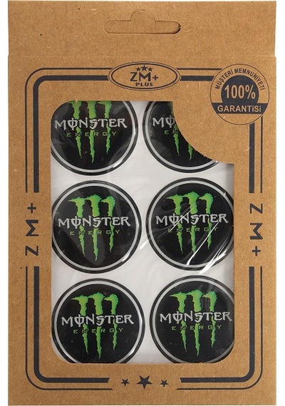 Monster Energy Koruma Takozu Damla Etiket Sticker Ø39mm