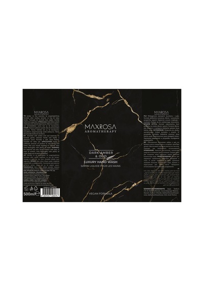 Maxrosa Aromatherapy Dark Amber & Oud Sıvı Sabun 500 Ml