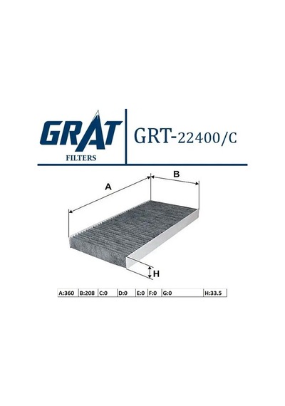 Grat 22400c Polen Filtresi Karbonlu 6398350347