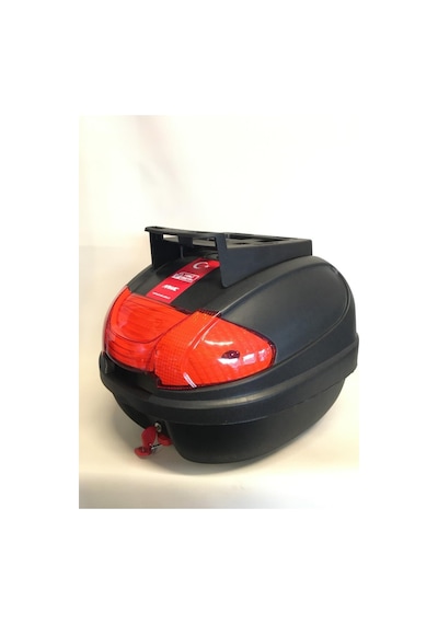 Arwiç Motorsiklet Arka Çanta 32 Litre Siyah Sırt Dayamalı Üst Tabakalı Full Set