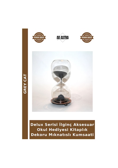 Delux Serisi İlginç Aksesuar Okul Hediyesi Kitaplık Dekoru Mıknatıslı Kumsaati Çok Renkli