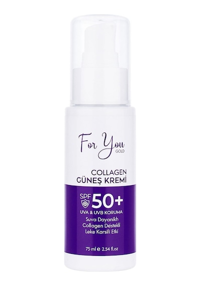 Collagen Destekli, Leke Karşıtı, Yüksek Koruma Ton Eşitleyici Spf+50 Yüz Ve Vücut Güneş Kremi 75 Ml