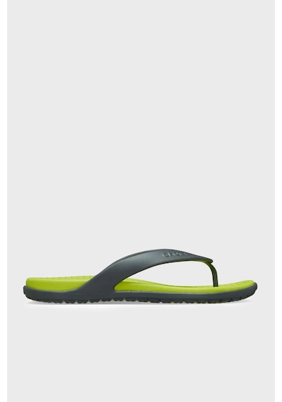 Crocs Coast Flip Logolu Parmak Arası Terlik Erkek Terlik 212035-0gg Gri-sarı