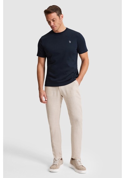 U.s. Polo Assn. Erkek Koyu Lacivert Tişört Basic 50324944-vr100