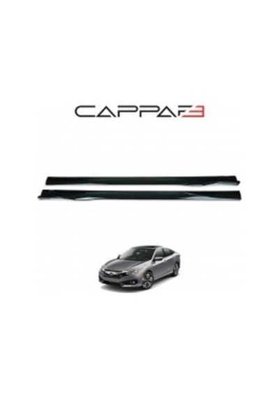 Honda Civic 2016- Yılı Ve Sonrası Uyumlu Yan Marşpiyel 2 Parça