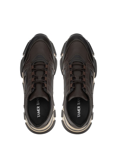 Tamer Tanca Erkek Hakiki Deri Kahverengi Sneakers & Spor Ayakkabı 1145 2031 Erk Ayk Y26 Kahve