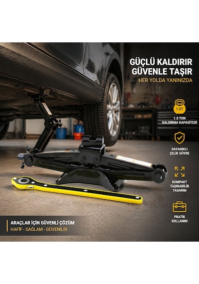 Go İthalat 1.5 Ton - Cırcır Kollu Kriko