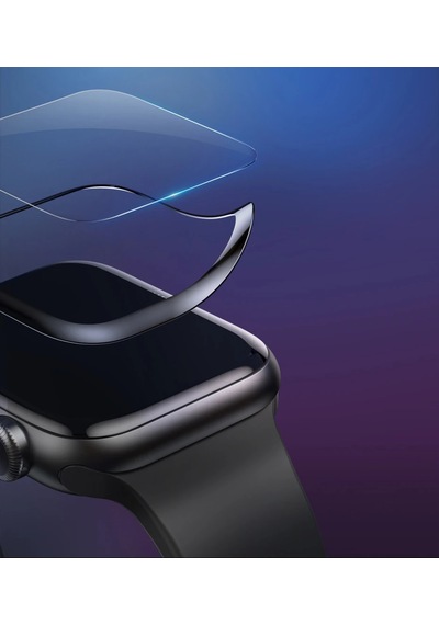 Baseus Apple Watch Uyumlu - 42mm 3d Kavisli Tempered Kırılmaz Cam Koruyucu- 5775