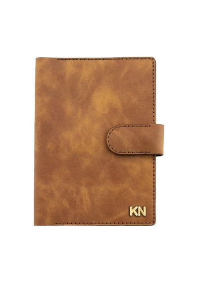 A5 Defter Ve Ajanda Kılıfı - %100 Rainbow Deri - Ko10001 - Camel Camel
