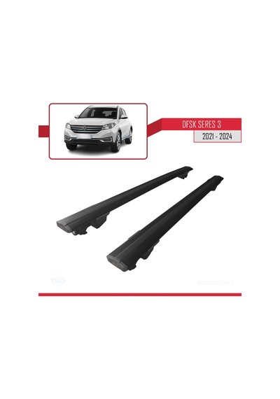 Dfsk Seres 3 2021 Ve Sonrası İle Uyumlu Hook Model Anahtar Kilitli Ara Atkı Tavan Barı Siyah