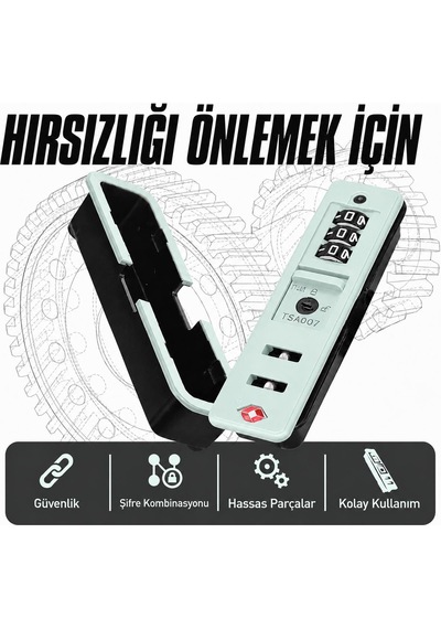 Yüksek Kaliteli Güvenli Turkuaz Non Tsa Valiz Şifresi Altın