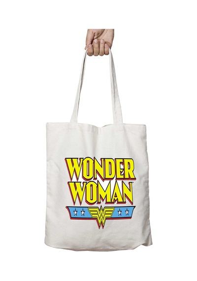 Art Hediye Wonder Woman Marvel İki Taraf Kalıcı Yıkanabilir Okul Plaj Omuz Bez Çanta Çok Renkli