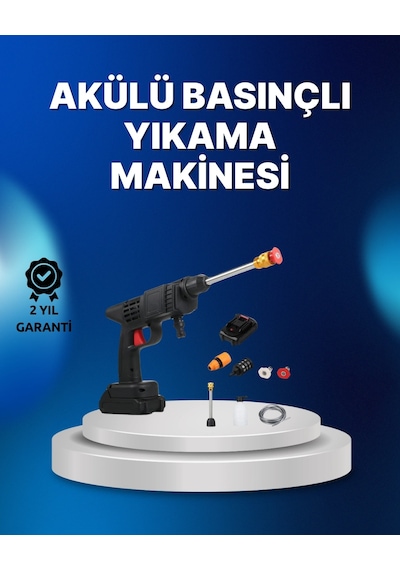Kablosuz Taşınabilir Basınçlı Yıkama Tabancası Köpük Şişeli Lisinya