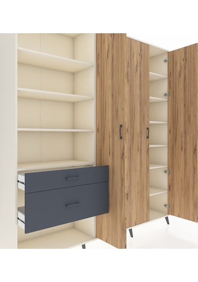 Hyperion Dolap 16 Raflı 2 Çekmeceli 3 Kapaklı 220x44x243 Aytaşı-çam/antrasit Çok Renkli Hyperion Dolap 16 Raflı 2 Çekmeceli 3 Kapaklı 220x44x243 Aytaşı-çam/antrasit Çok Renkli