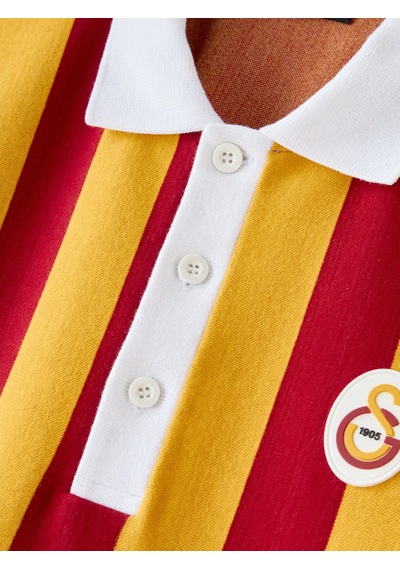 Gsstore Galatasaray Erkek Polo T-shirt E261140 Sarı - Kırmızı