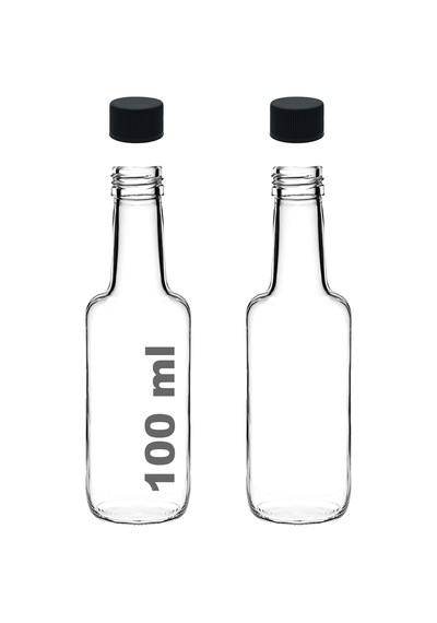 100 Ml Şeffaf Standart Sosluk 100 Cc Sızdırmaz Kapaklı Cam Şişe 2 0