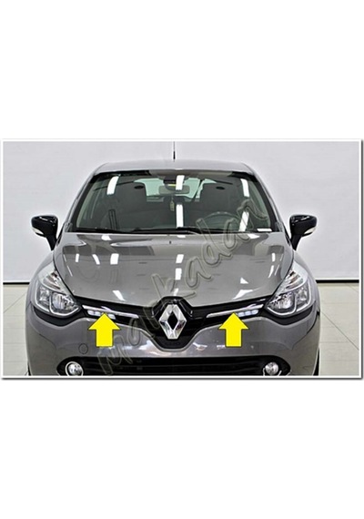 DB Chrome Renault Clio 4 Ön Panjur Nikelajı 2012-2017 2 Parça P.Ç