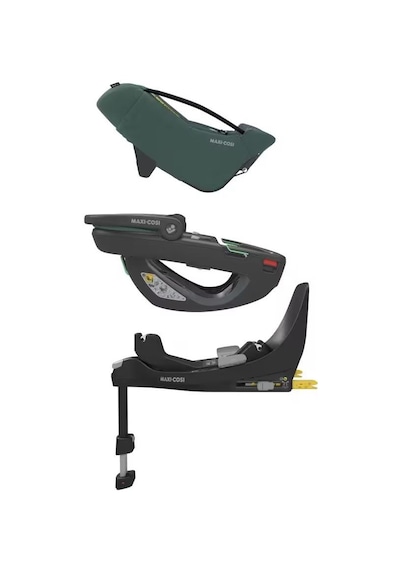 Maxi-Cosi Coral 360 Dönebilir Isofix Bazalı 2'si Bir Arada Ana Kucağı ve Oto Koltuğu Essential Green