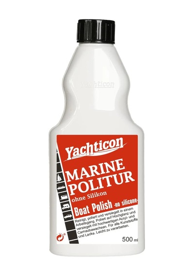 Yachticon - Silikonsuz Marin Parlatıcı Cila 500 Ml : Boyamaya Engel Olmayan, Carnauba Wax Destekli Profesyonel Parlaklık