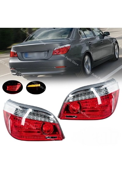 Bmw E60 Lci 2008-2010 Kırmızı Beyaz Ledli Arka Stop