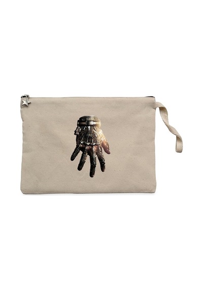 Call Of Duty Iron Hand Krem Clutch Astarlı Cüzdan / El Çantası Krem