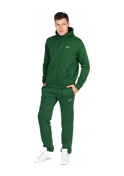 Nike Sportswear Hoodie Full Zip Men's Kapüşonlu Yeşil Sweatshirt Yeşil