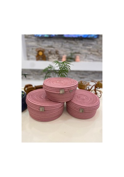 3 Lü Sepet Pembe Pembe