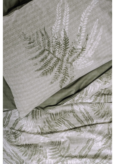 Cotton Box Dual Tek Kişilik Nevresim Takımı Frond Haki