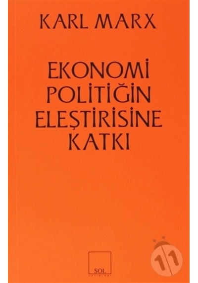 Ekonomi Politiğin Eleştirisine Katkı- Sol Yayınları