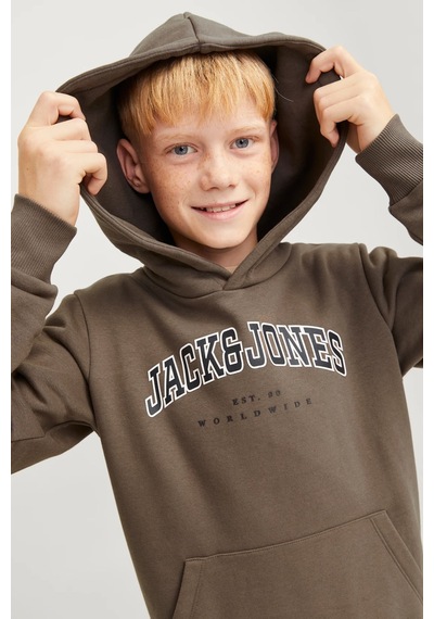 Jack & Jones Çocuk Jjecaleb Sweatshirt Kahverengi