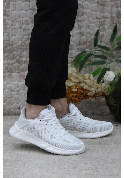 Kinetix Lıster Tx 4Fx Beyaz Gri X-Soft Yumuşak Taban Sneaker Erkek Ayakkabı 001