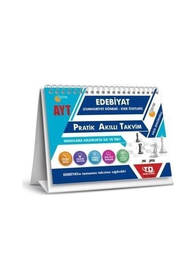YKS AYT Pratik Akıllı Takvim Edebiyatı-Cumhuriyet Dönemi Eser ...
