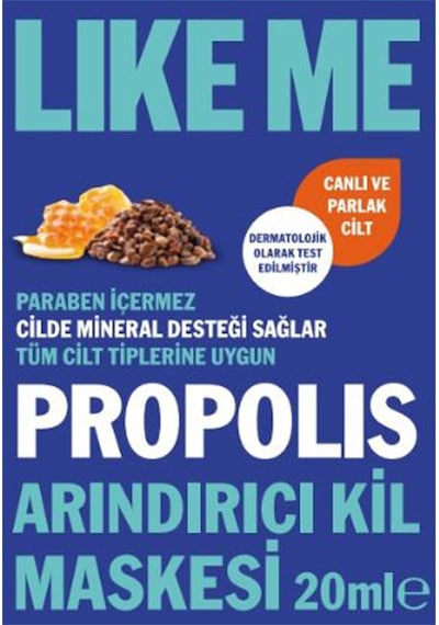 Like Me Propolisli Arındırıcı Kil Maskesi 20ml 2 Adet