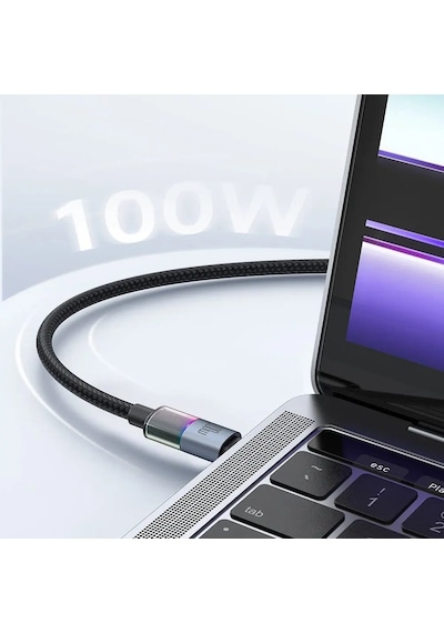Mcdodo Ca-8200 Typec To Typec 100w 7 Renkli Led Işıklı Şarj Data Kablosu