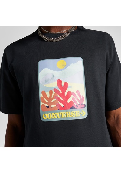 Converse Colorful Sunrise Erkek Siyah T-shirt