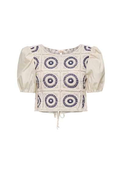 Only Onlcharıs S/s Mıx Top Jrs Kadın White Bluz - 15346915 Beyaz