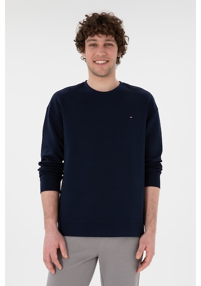 U.S. Polo Assn. Erkek Comfort Fit Bisiklet Yaka Lacivert İnce Sweatshirt 50309858-VR033