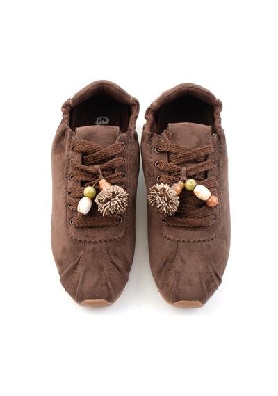 Bambi Kahve Süet Kadın Sneaker K01235044572