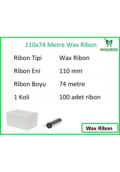110x74 Metre Wax Ribon 100 Adet 100