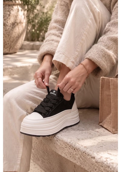 Ayakkabı Fuarı Elit Hml262-1102 Kadın Klasik Sneaker Siyah