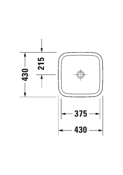 Duravit - Durastyle Çanak Lavabo 43 Cm Beyaz - 0349430000- Beyaz