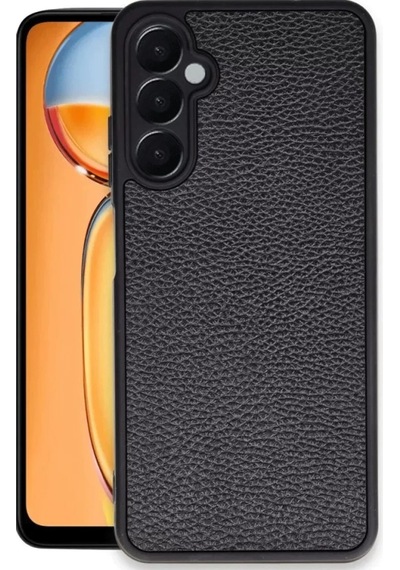 Newface Samsung Galaxy S24 Fe Kılıf Aras Deri Kapak - Siyah