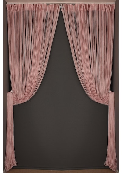 Ip Model Pudra Renk Ip Perde 300x270 Cm - 2 Mm Şerit