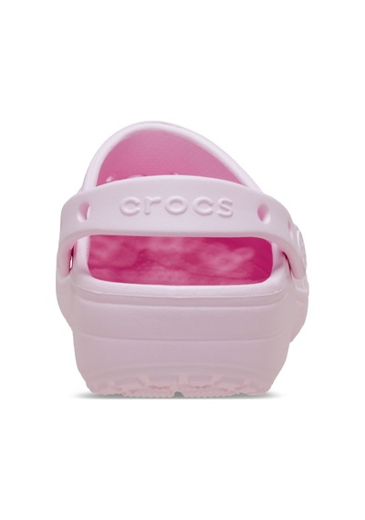 Crocs Classic Floral Cut Out Clog Kadın Terlik Pembe Pembe