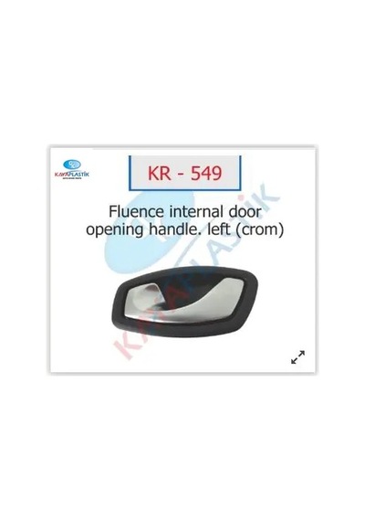 Kapı İç Açma Kolu Sol Megane Iıı Hb Krom Kaya Plastık 826730001r
