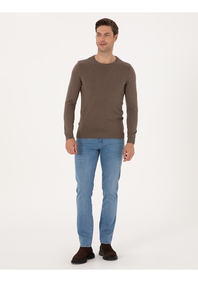 Pierre Cardin Erkek Vizon Kazak /triko 50315509-vr174 Vizon