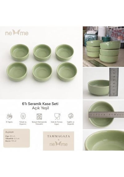 Bulut Kase 8 Cm 6 Adet